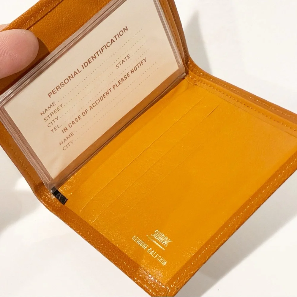 Vintage‎ Swank Leather Tan Wallet NEW